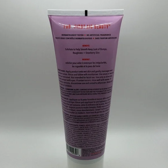 First Aid Beauty KP Bump Eraser Body Scrub - Fresh Strawberry - Picture 2 of 3